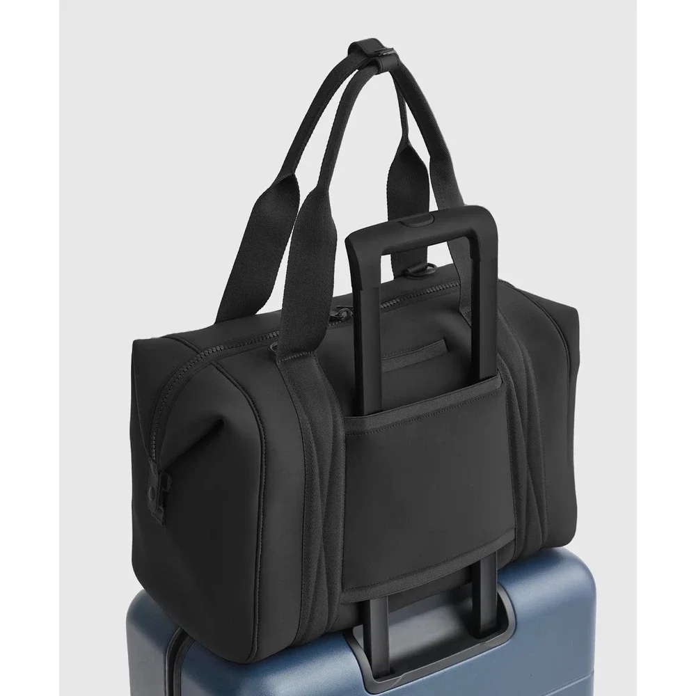 Quince All-Day Neoprene Duffle Bag Black Travel Gym Weekender NWT